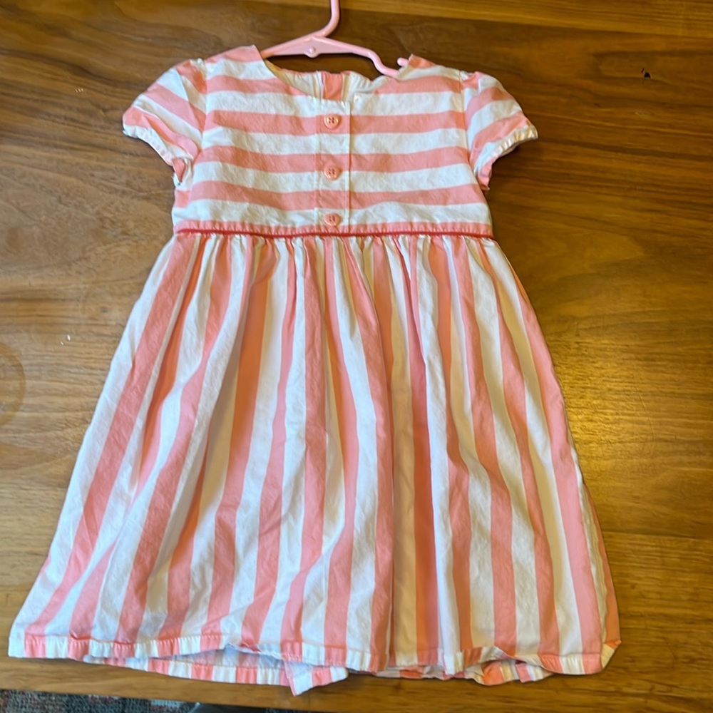 Pink and White Striped 3T Dress